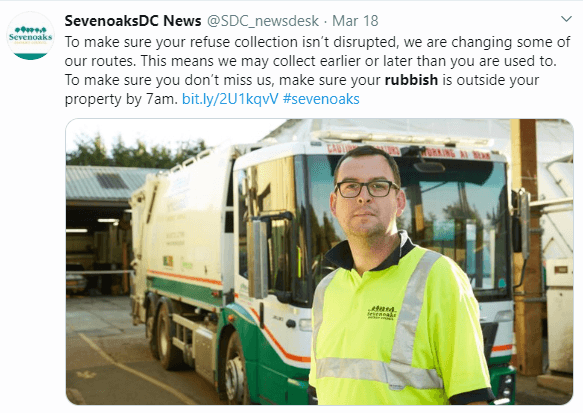 SDC intends to maintain the full weekly refuse and recyling collection, uninterupted by Coronovirus.