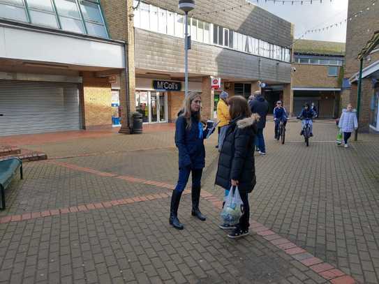 Laura Trott meeting Constituents in New Ash Green Shopping Centre