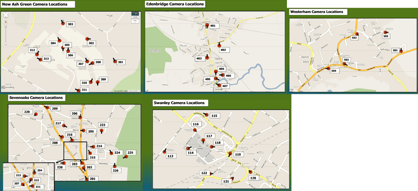 CCTV in various locations