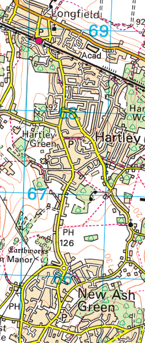 Placeholder Image - a Map of Longfield, Hartley and NAG